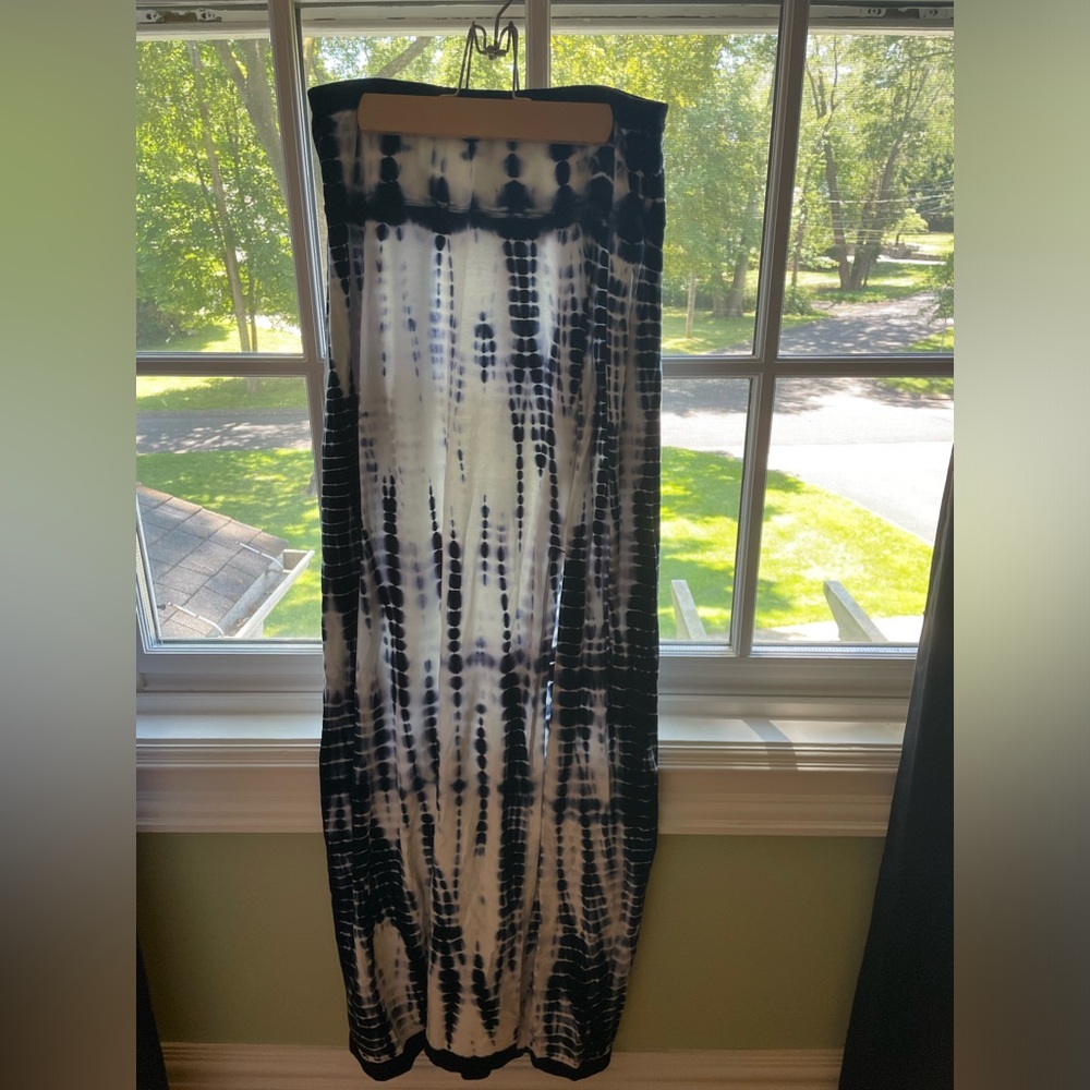 Athleta Tie Dye Maxi Slit Skirt